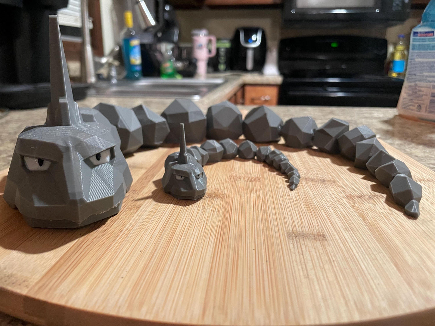 Articulating/flexible Onyx Pokemon fidget