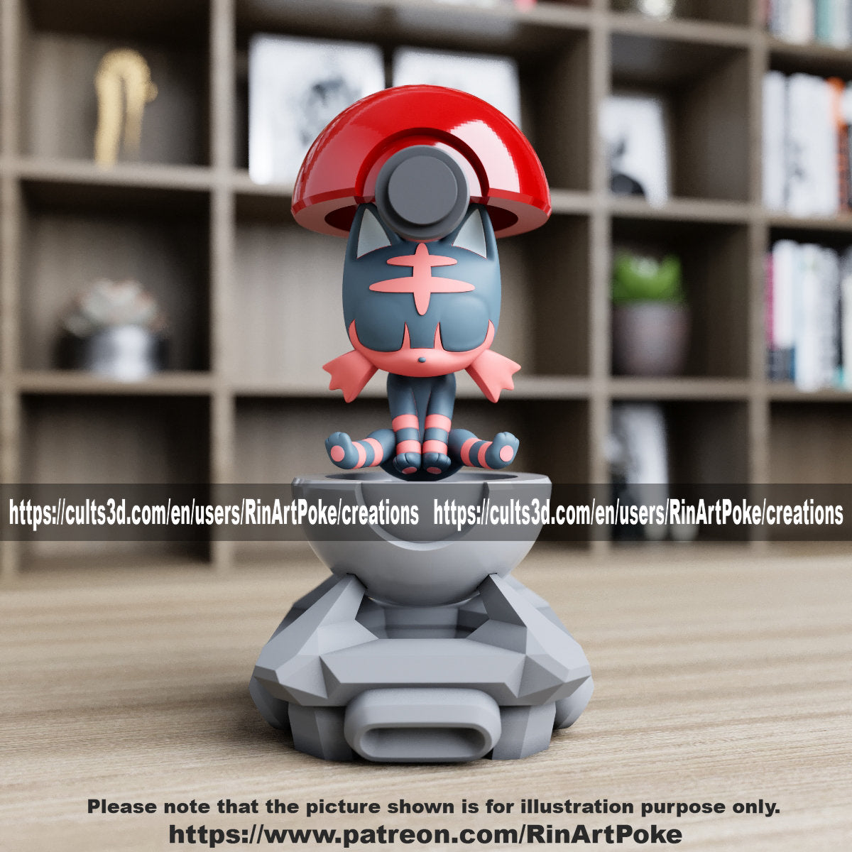 Litten in a ball(unpainted)