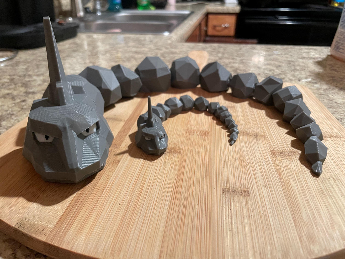 Articulating/flexible Onyx Pokemon fidget