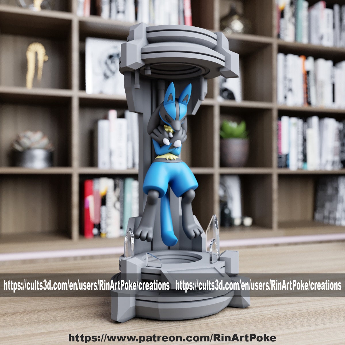 Cryo Lucario model/figurine(unpainted)