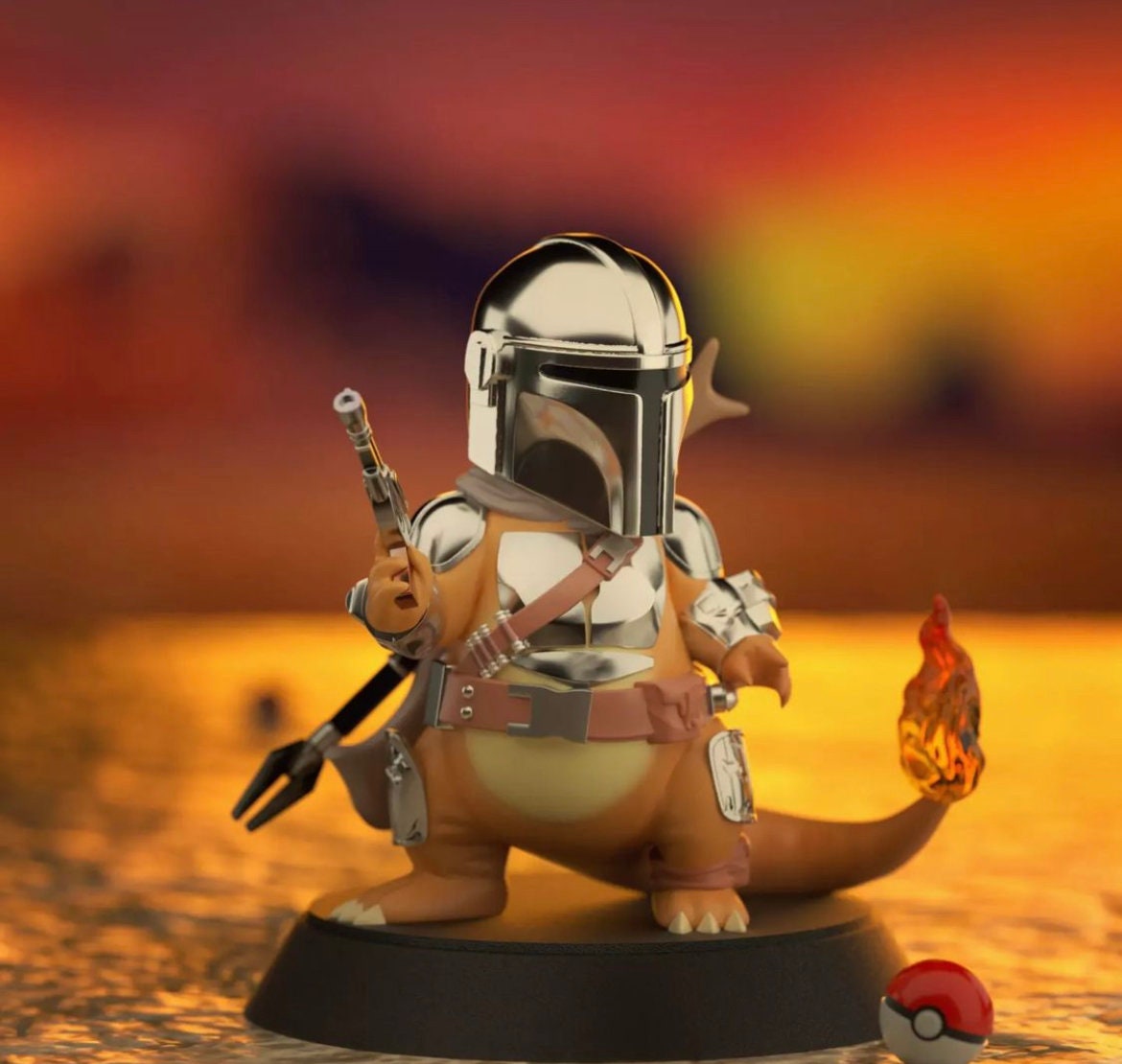 Mando Charmander Pokemon figurine/model (unpainted)