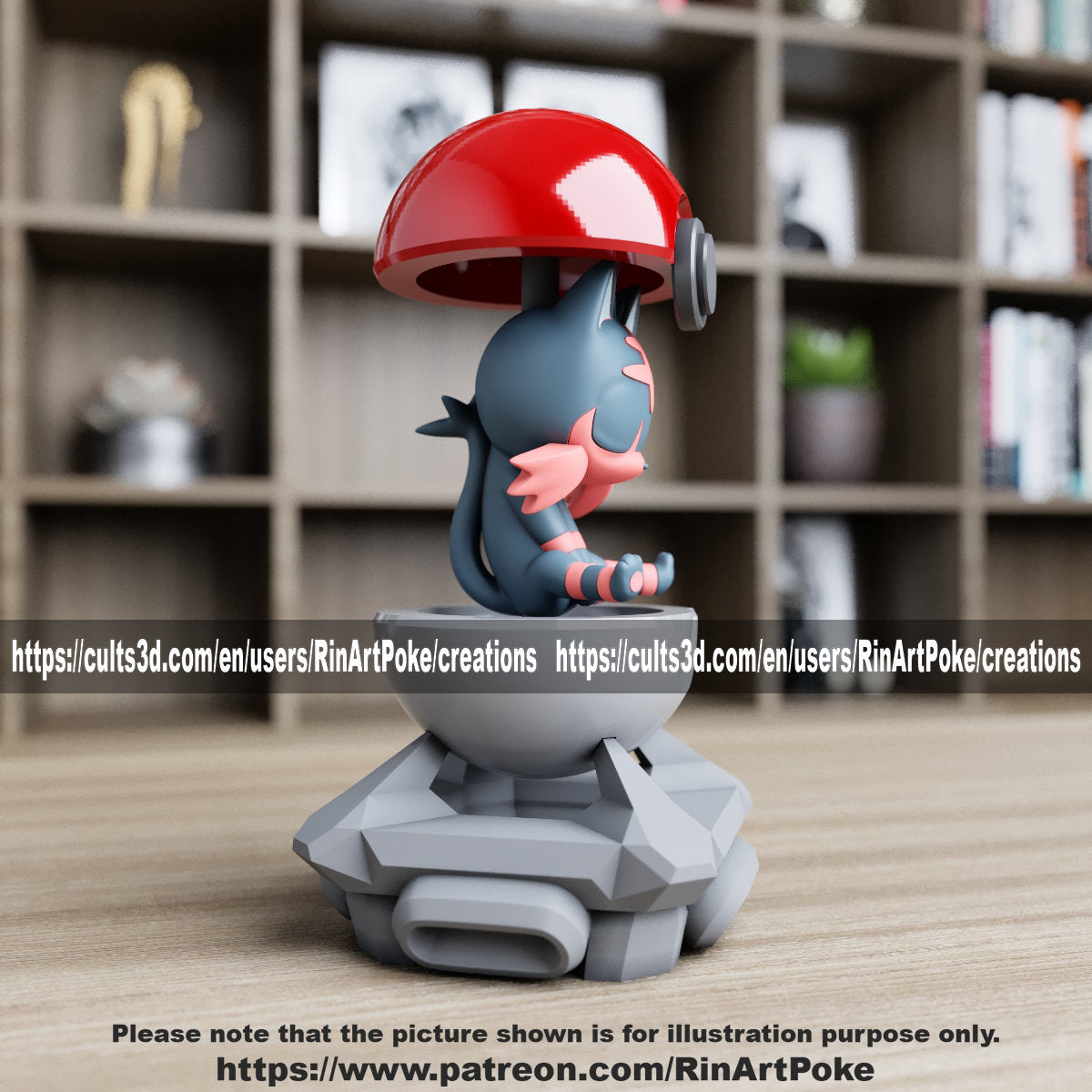 Litten in a ball(unpainted)