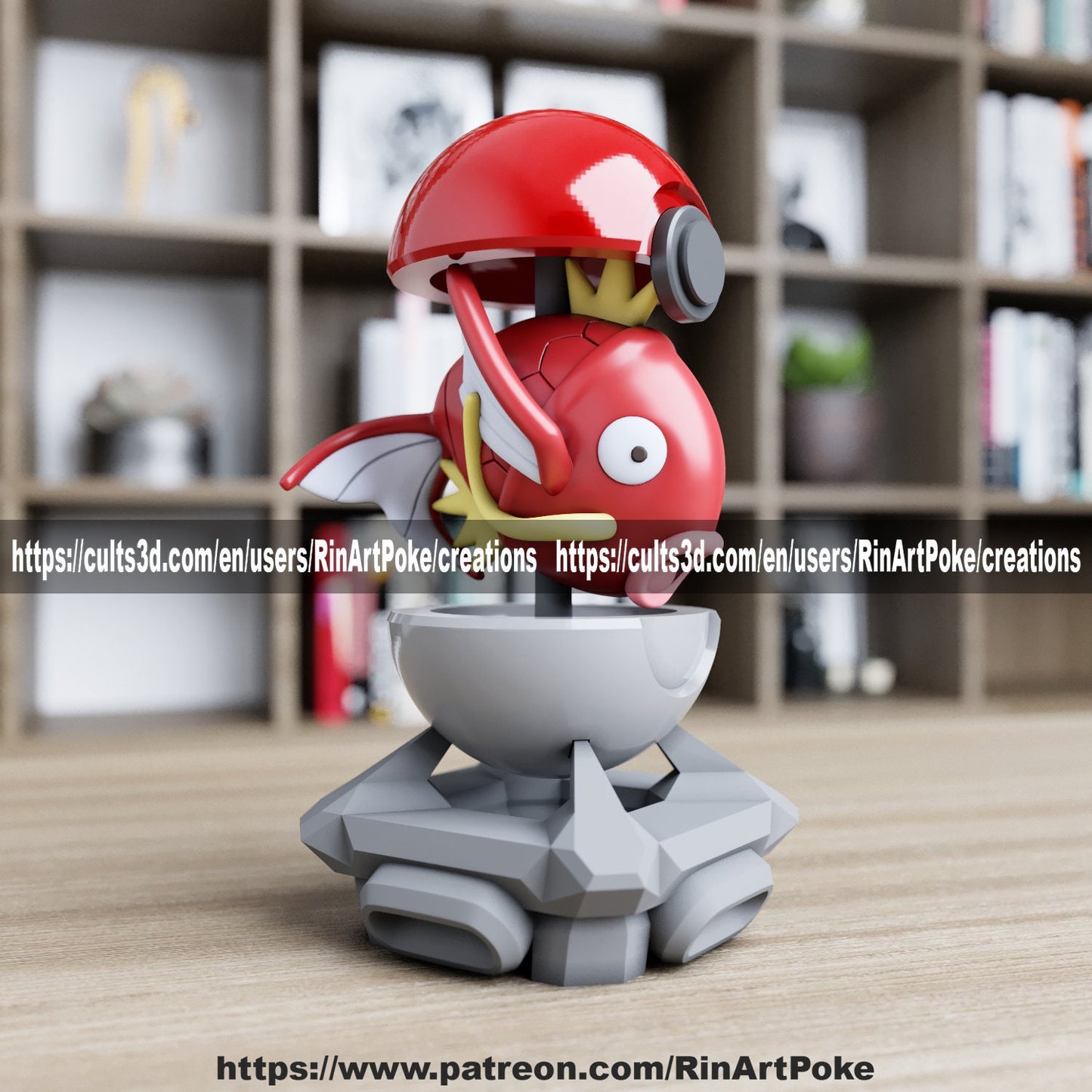Magikarp in a ball model/figurine(unpainted)