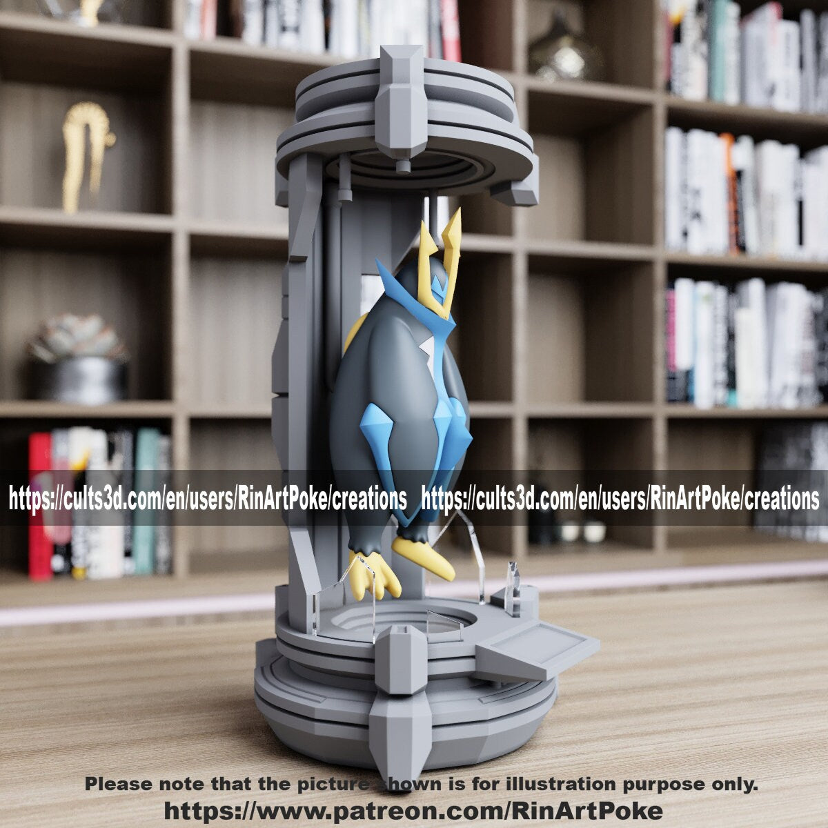 Cryo Empoleon model/figurine(unpainted)