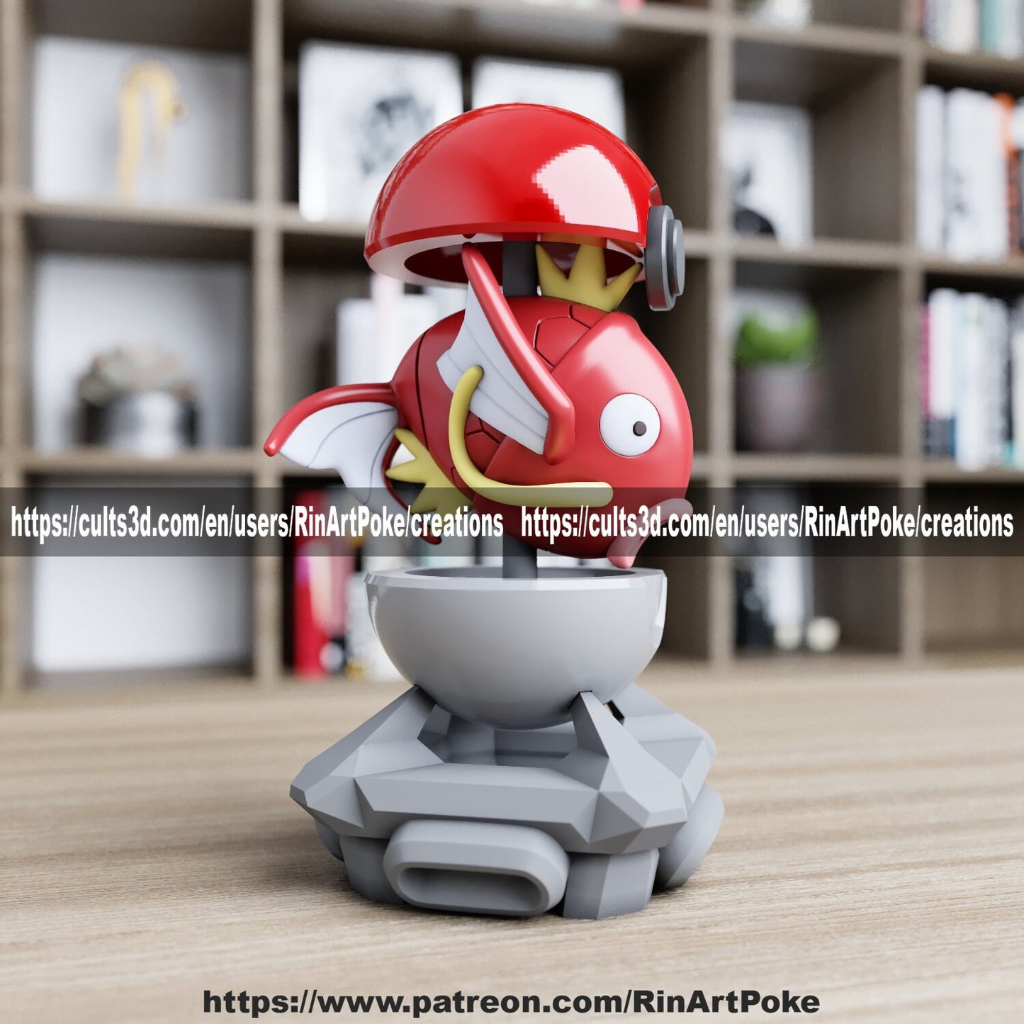 Magikarp in a ball model/figurine(unpainted)