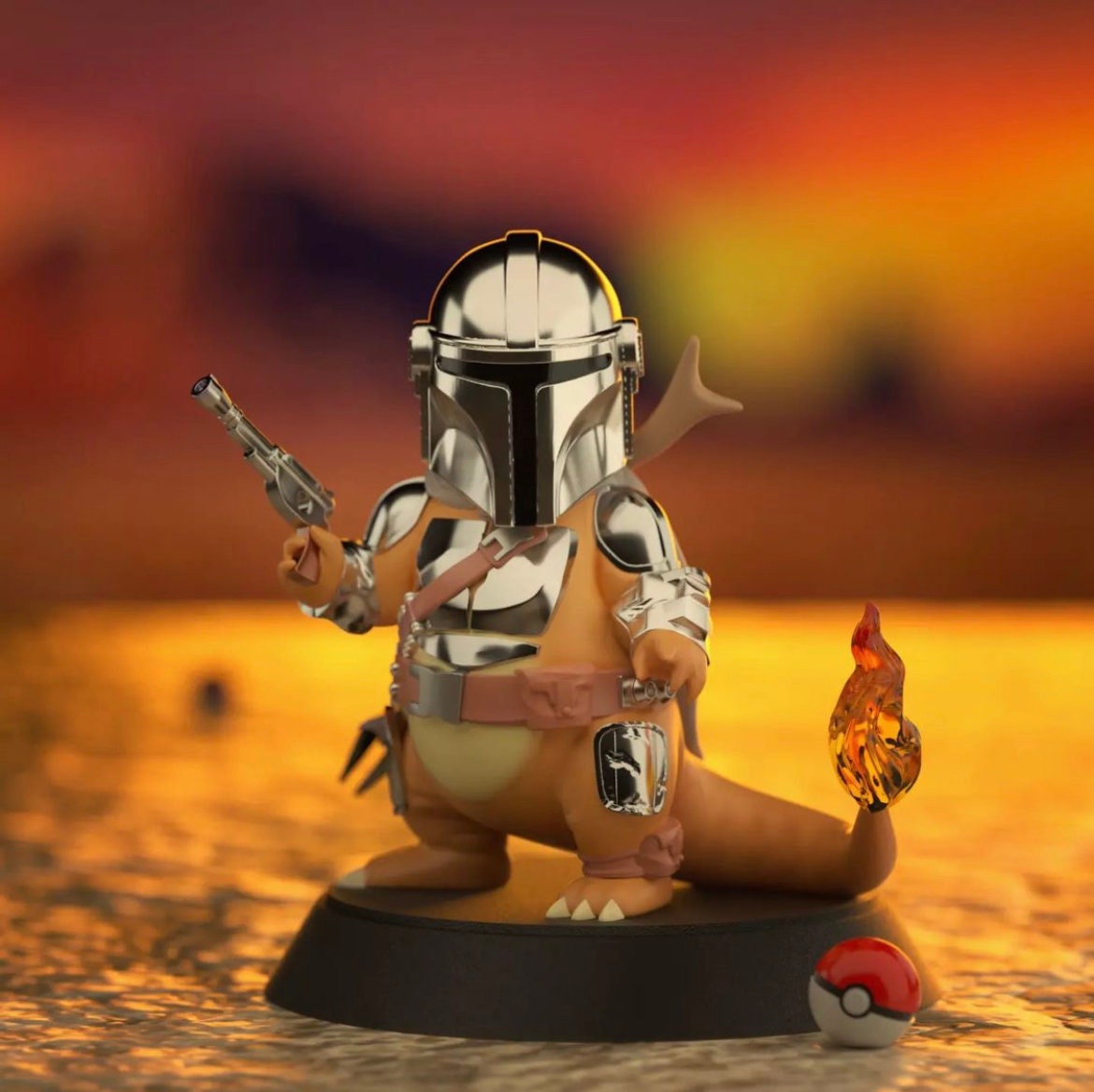 Mando Charmander Pokemon figurine/model (unpainted)