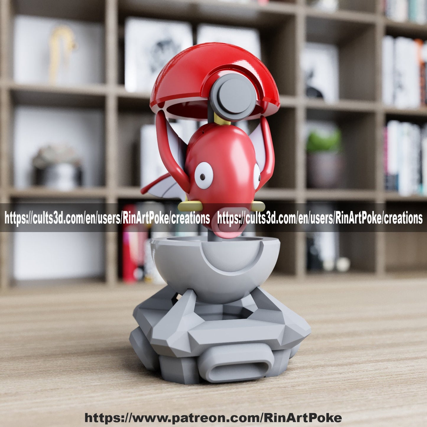 Magikarp in a ball model/figurine(unpainted)