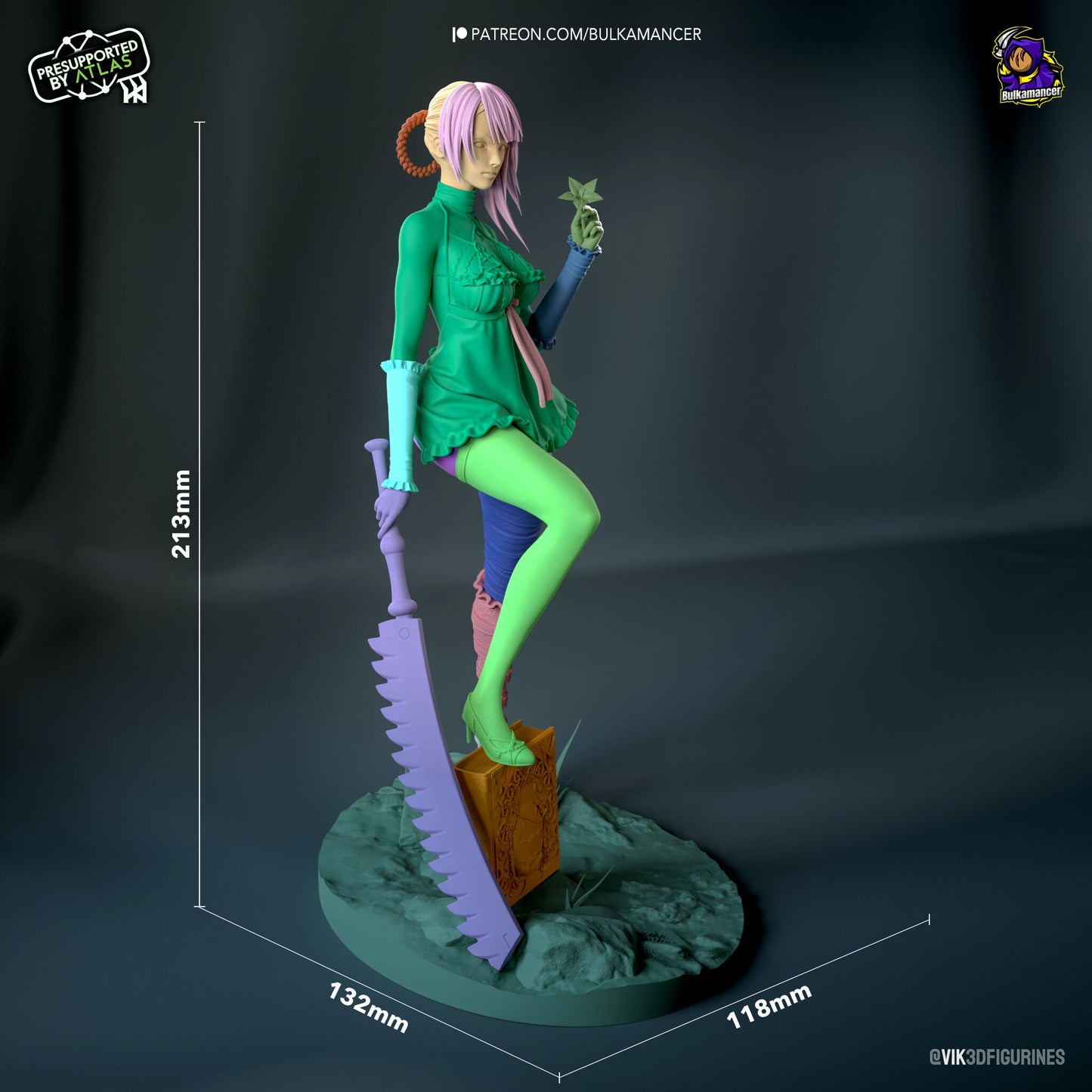 angry librarian anime model/figurine(unpainted)