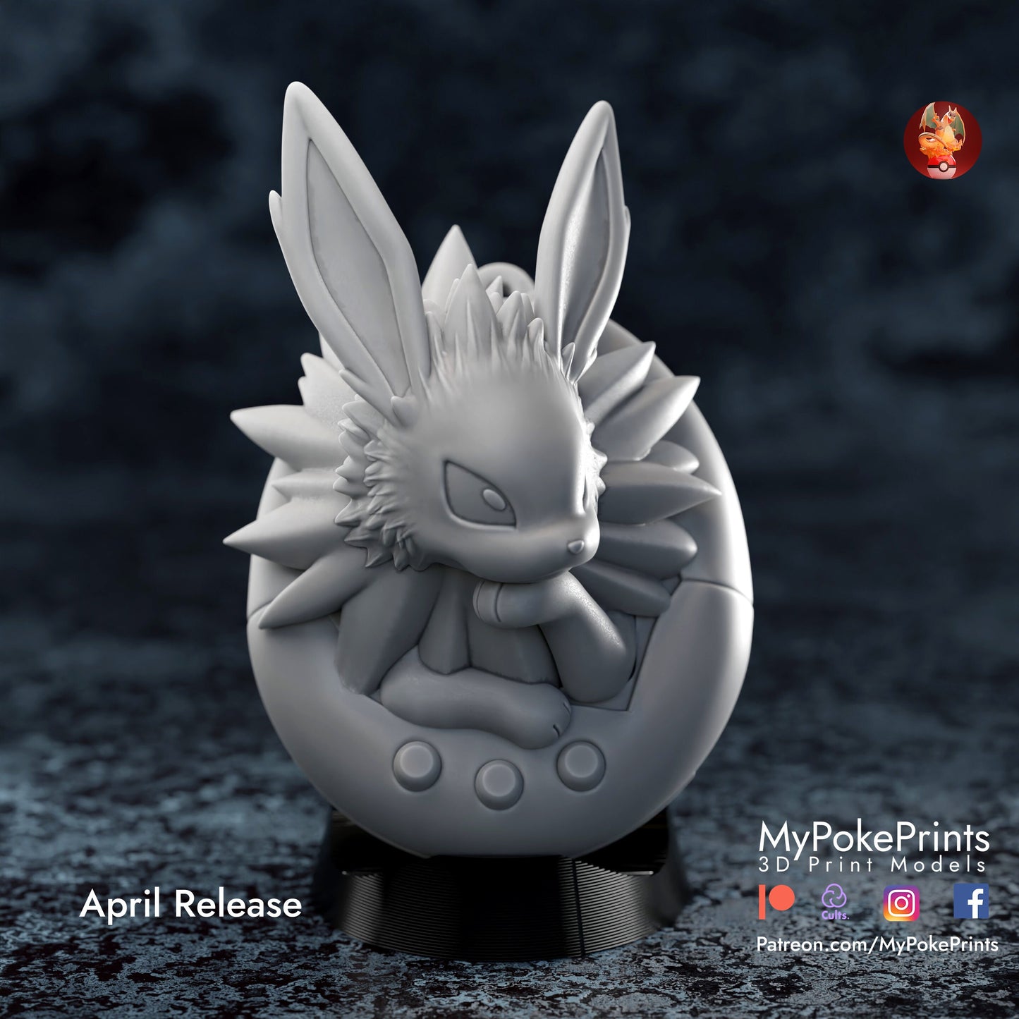 Tamagachi Jolteon Pokemon model/figurine (unpainted)