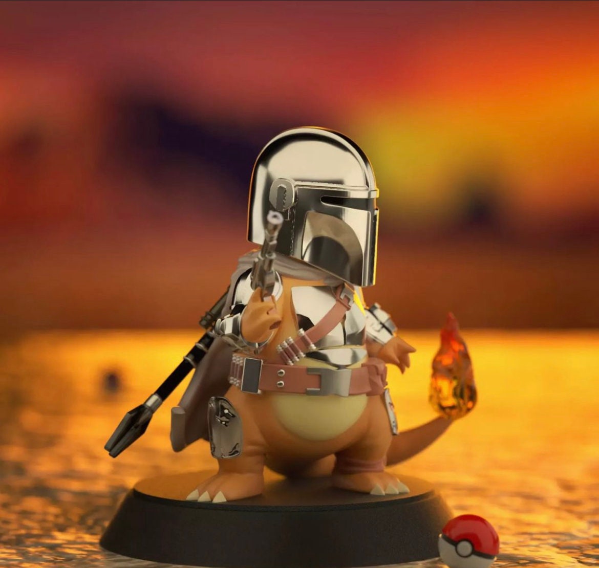 Mando Charmander Pokemon figurine/model (unpainted)