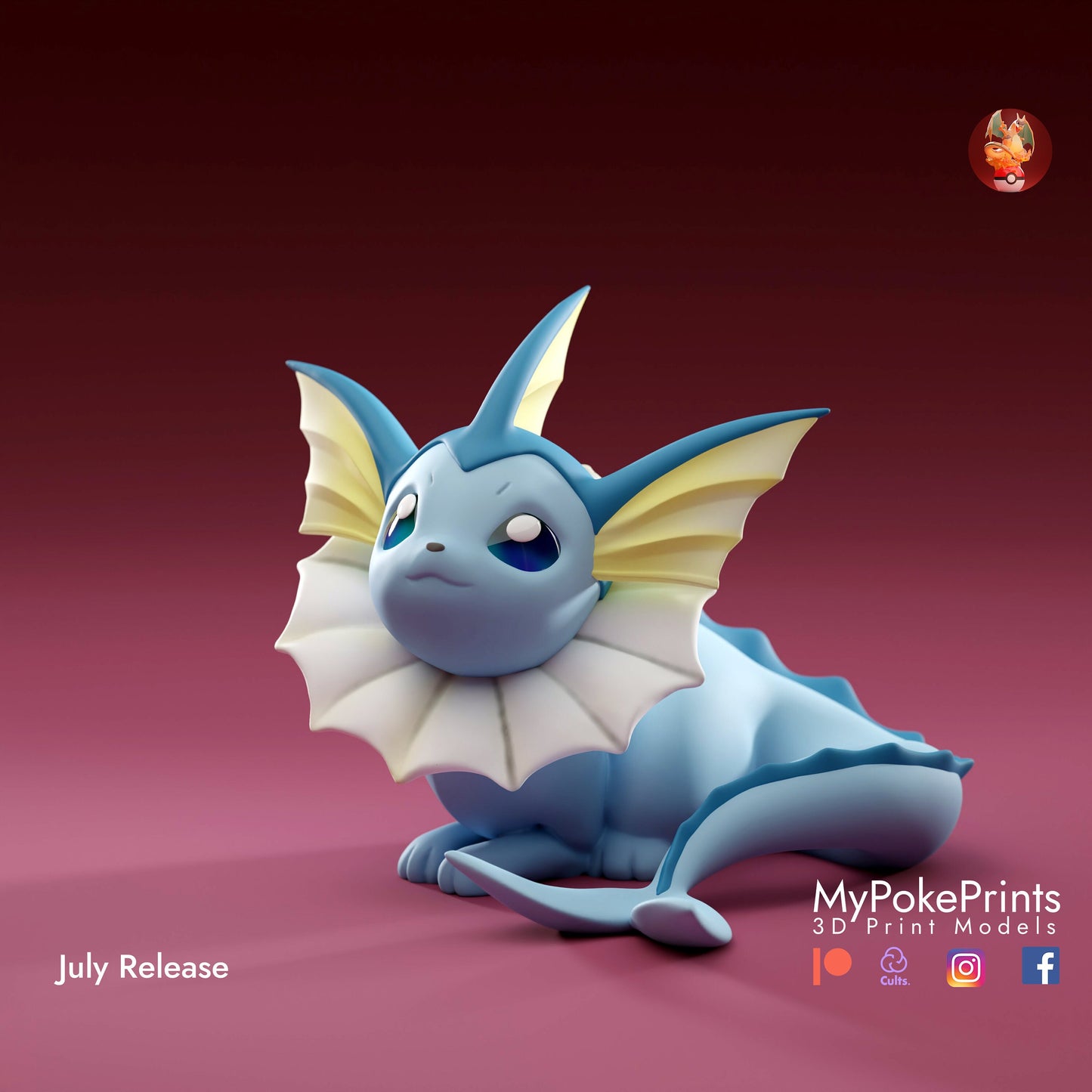 eeveelution pokemon statue/figure (unpainted)