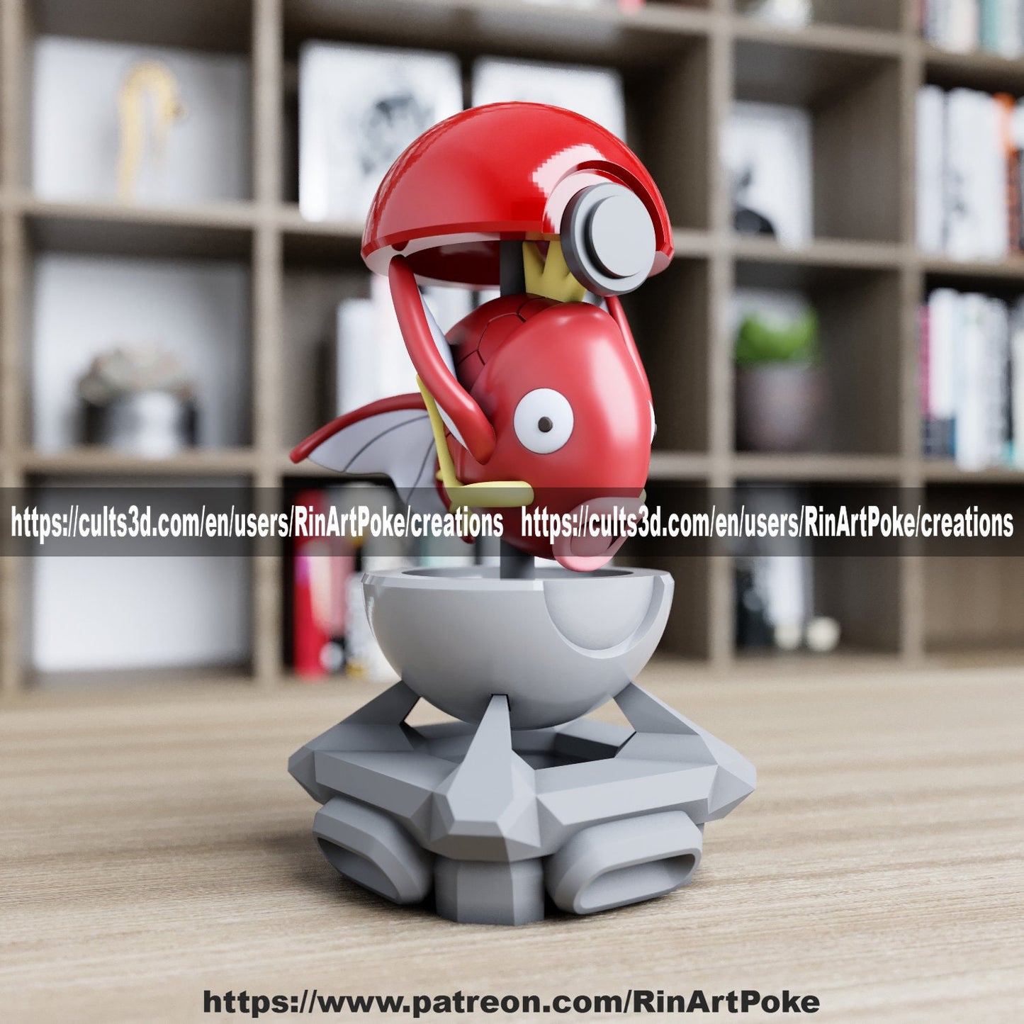 Magikarp in a ball model/figurine(unpainted)