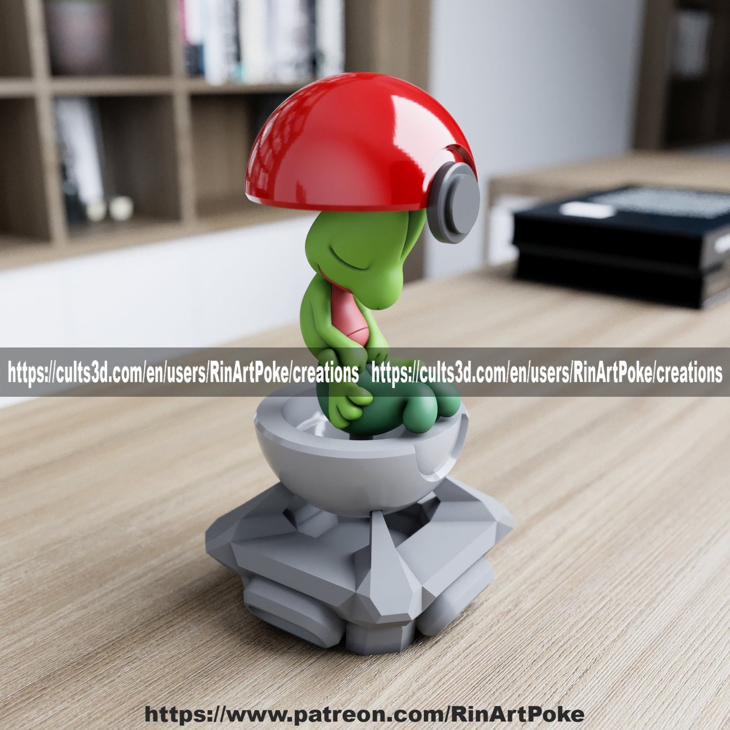 Treeko in a ball model/figurine(unpainted)