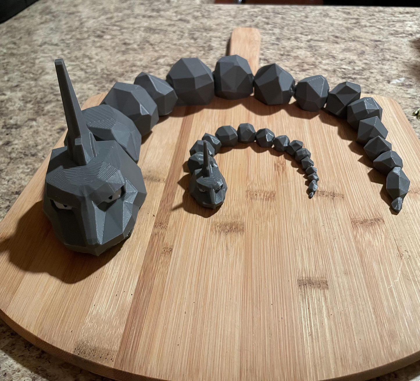 Articulating/flexible Onyx Pokemon fidget