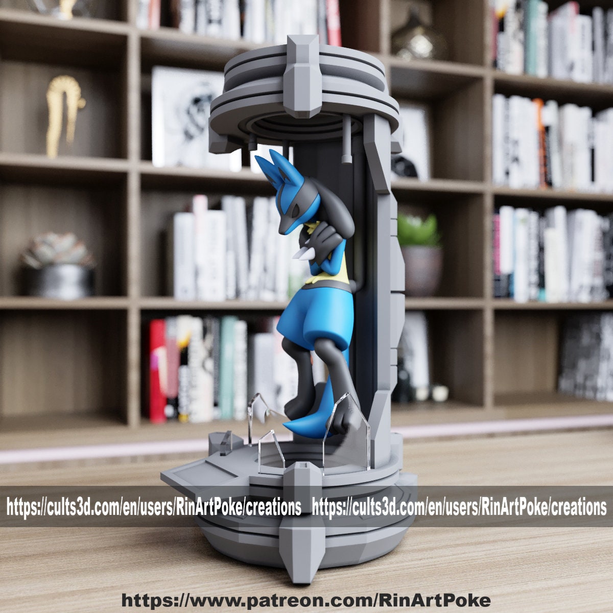 Cryo Lucario model/figurine(unpainted)