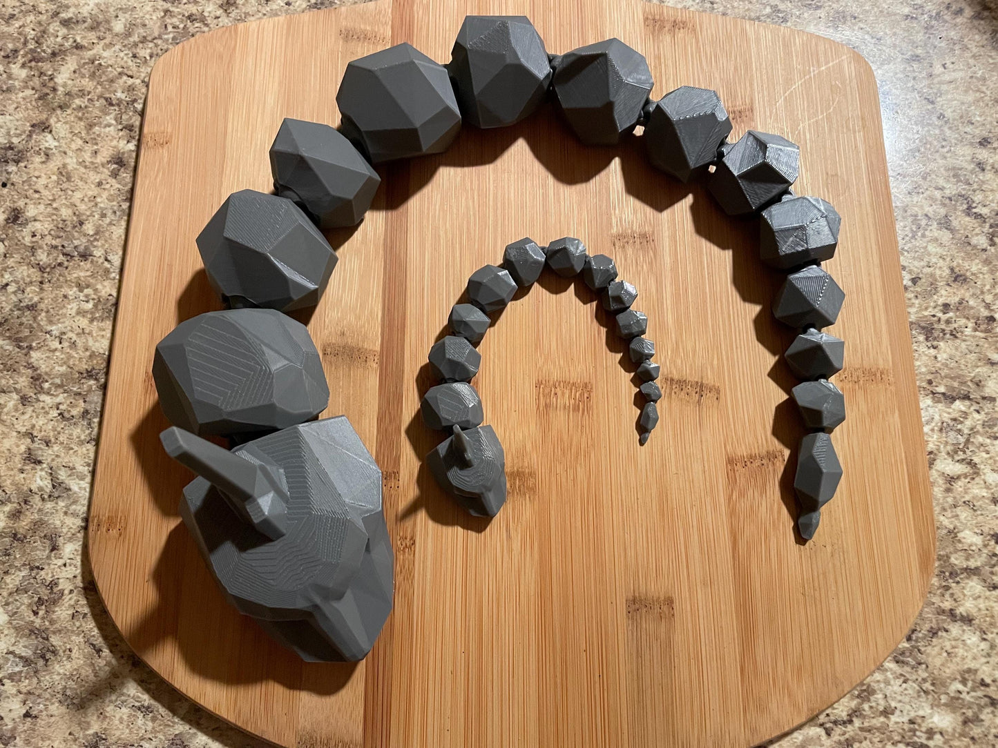 Articulating/flexible Onyx Pokemon fidget