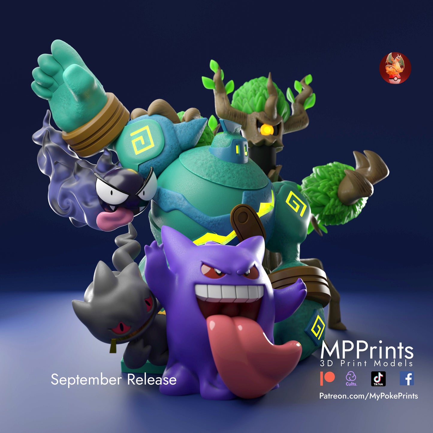 golurk crew pokemon model/figurine(unpainted)