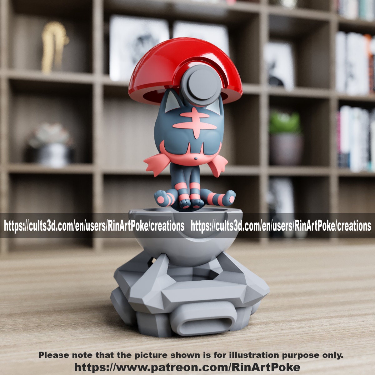 Litten in a ball(unpainted)
