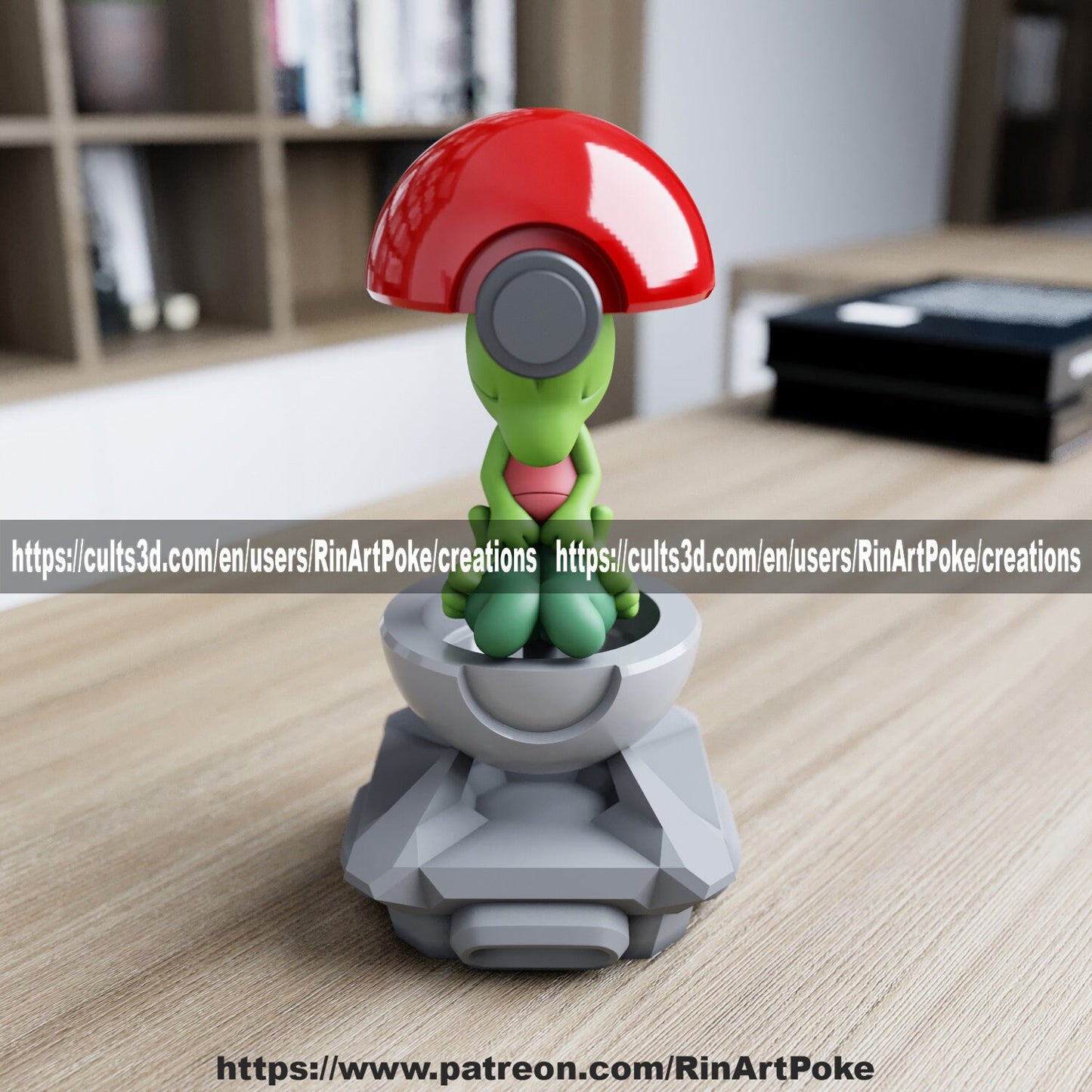 Treeko in a ball model/figurine(unpainted)
