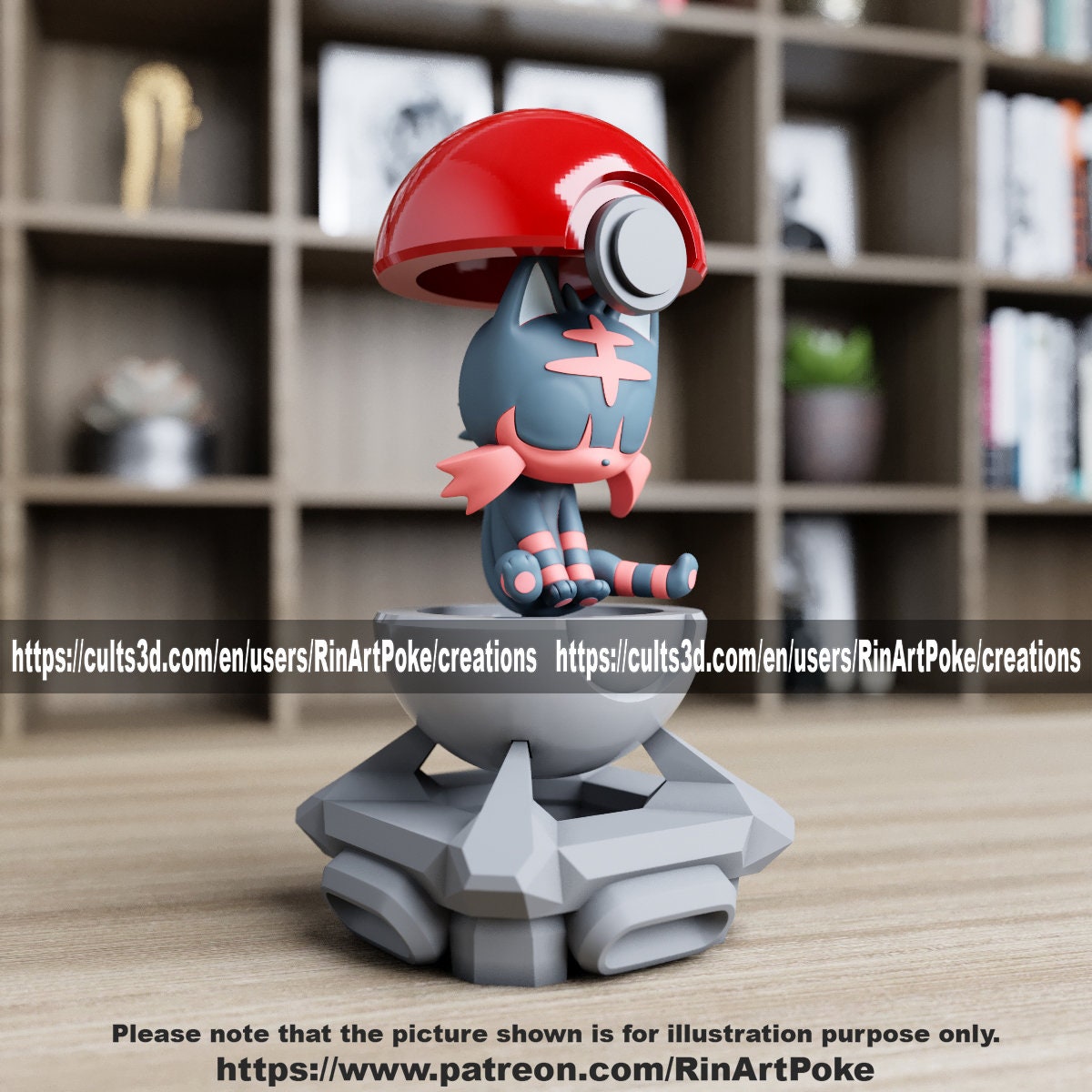 Litten in a ball(unpainted)