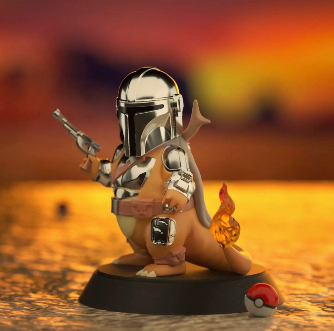 Mando Charmander Pokemon figurine/model (unpainted)