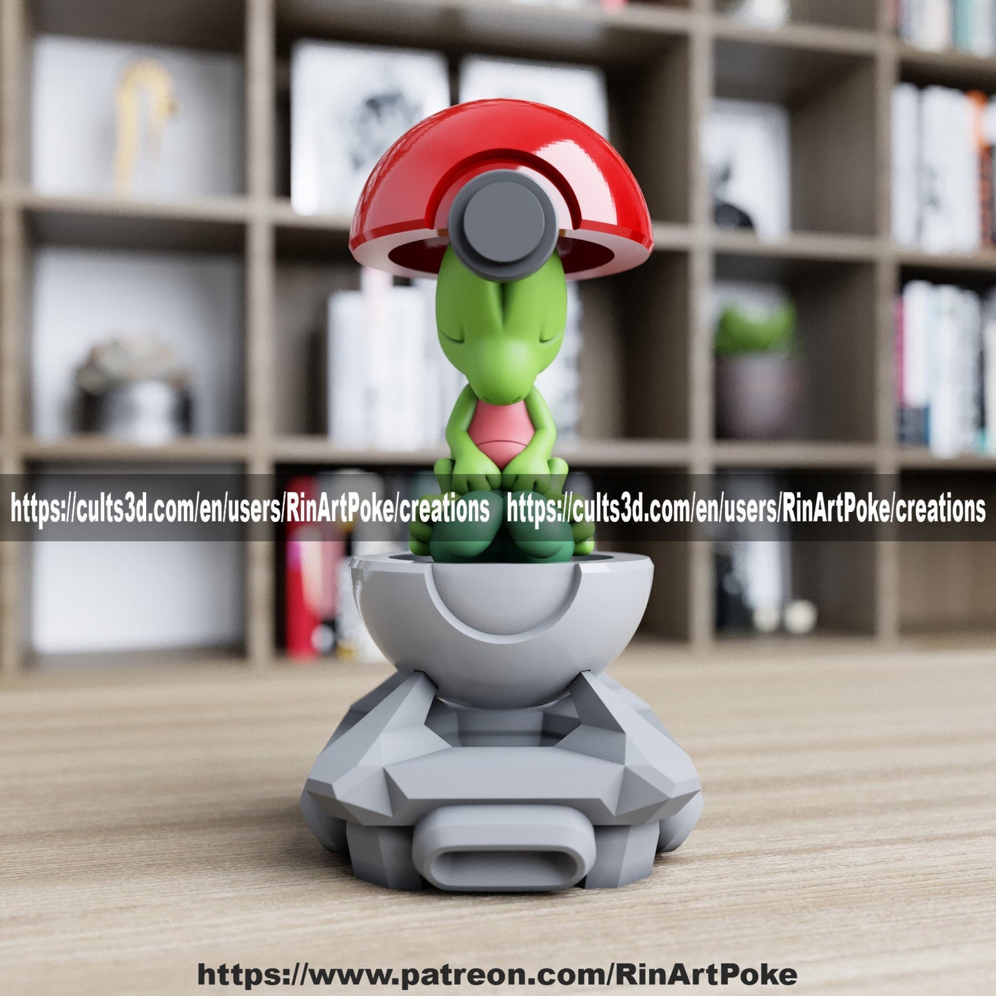 Treeko in a ball model/figurine(unpainted)
