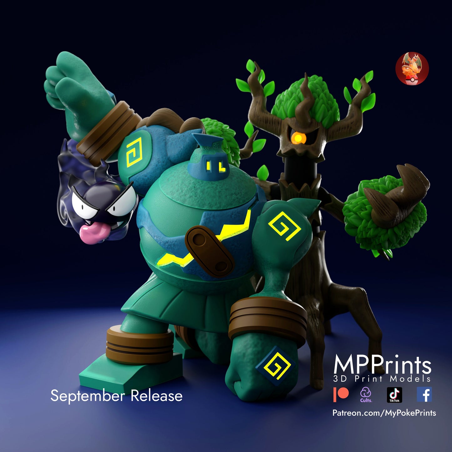golurk crew pokemon model/figurine(unpainted)