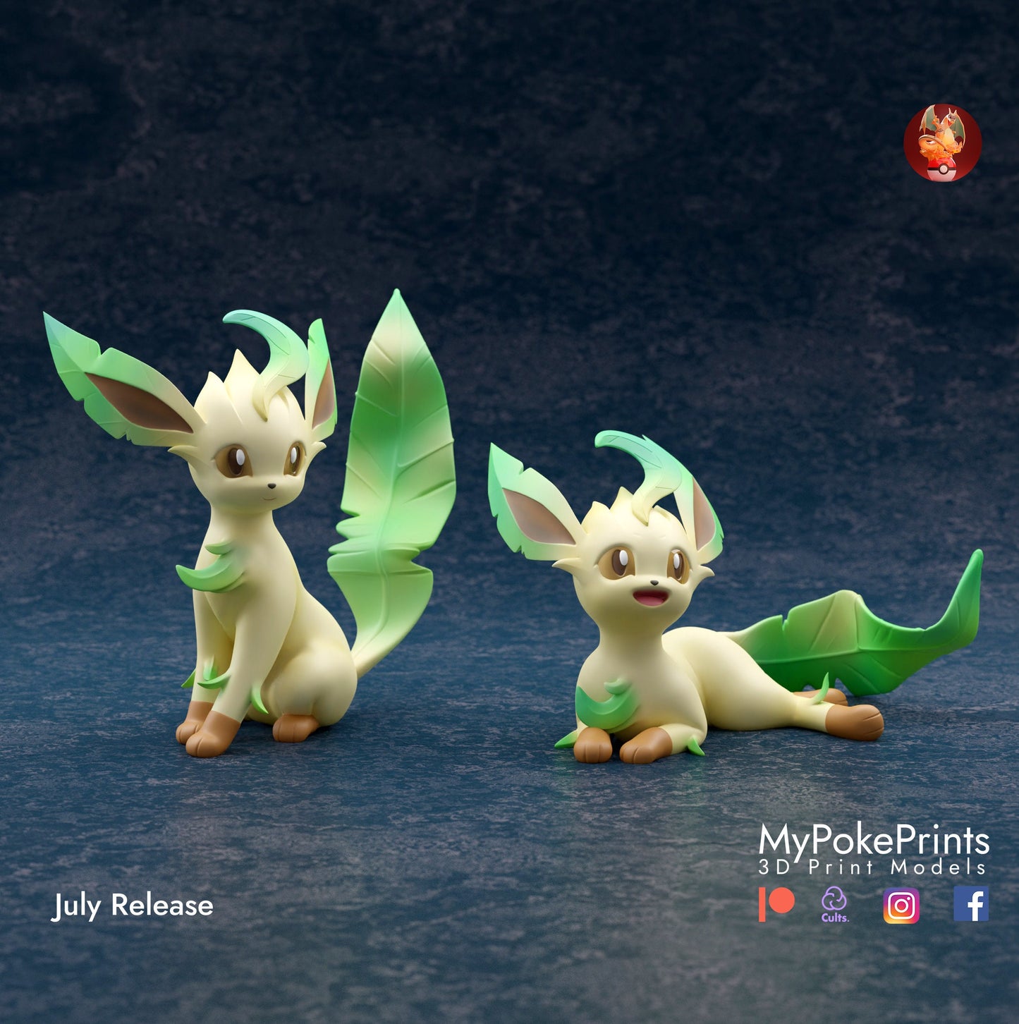 Leafeon Pokemon model/figurine(unpainted)