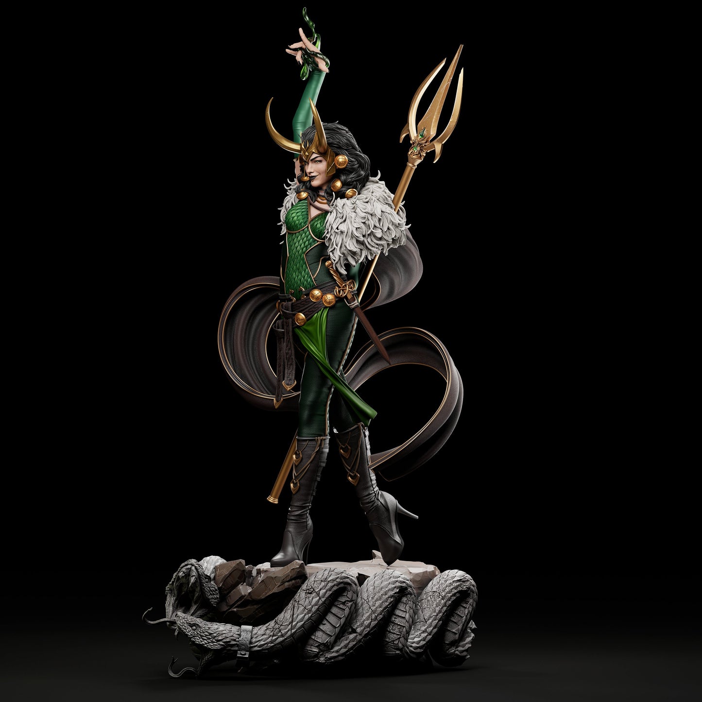 Lady Trickster model/figurine(unpainted)