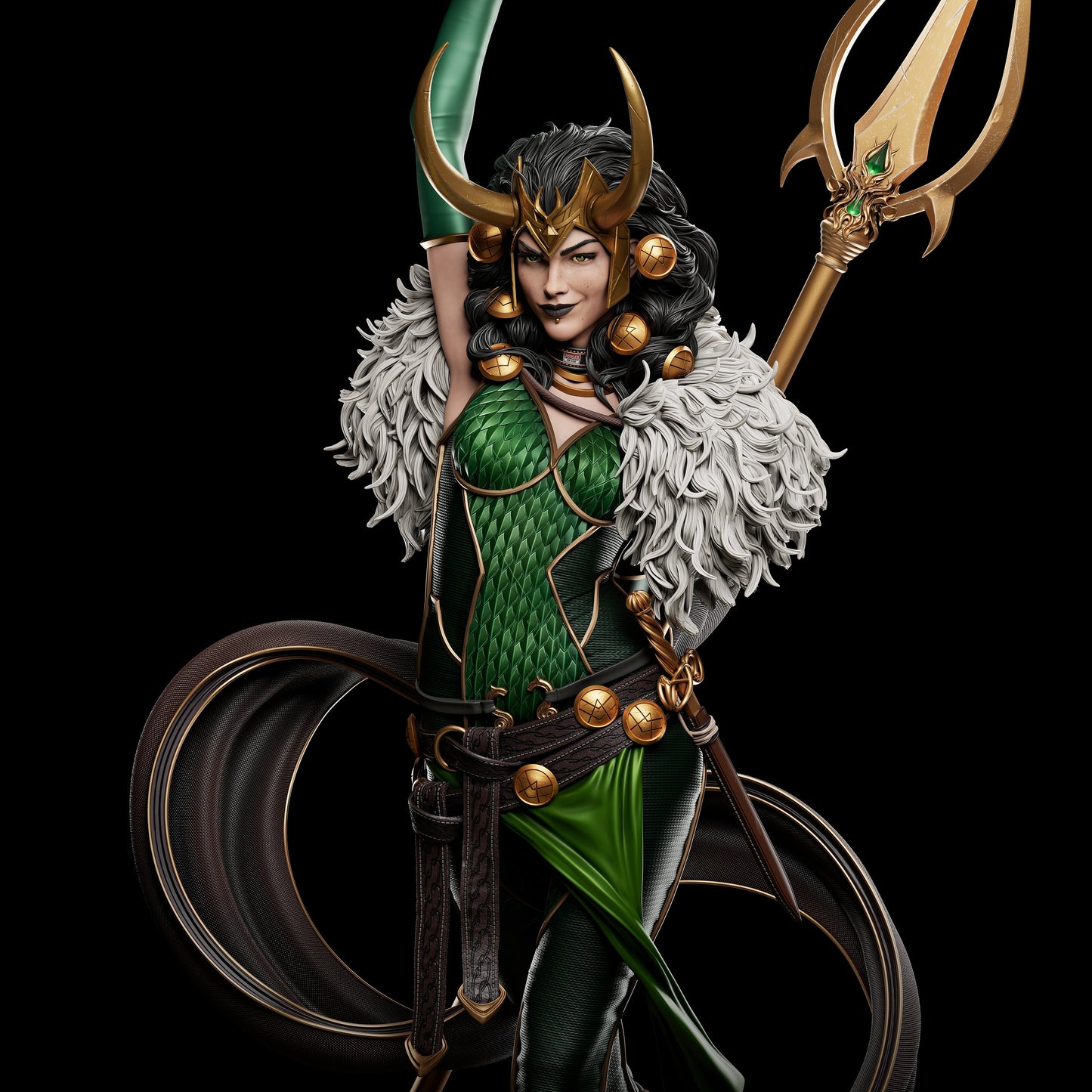 Lady Trickster model/figurine(unpainted)