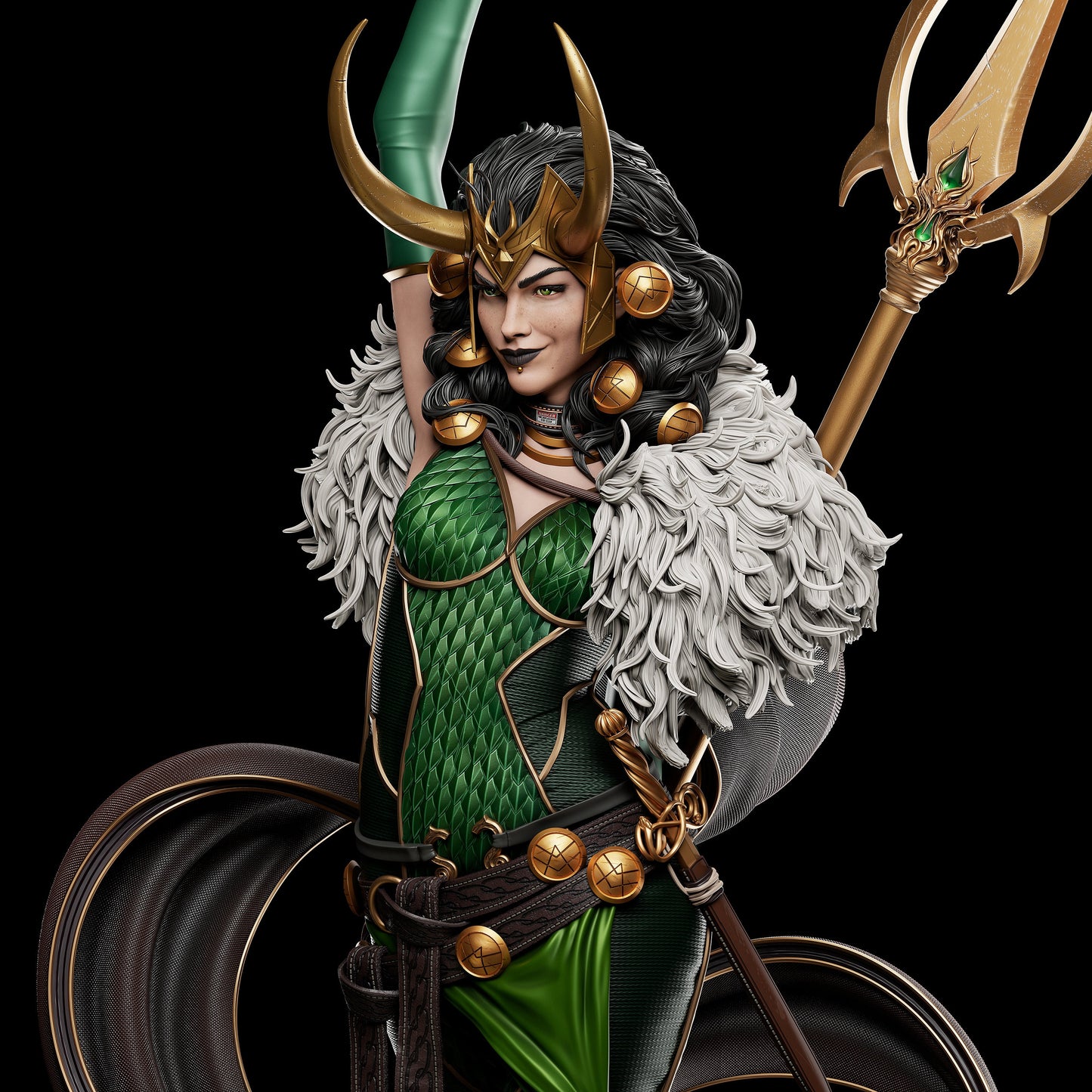 Lady Trickster model/figurine(unpainted)