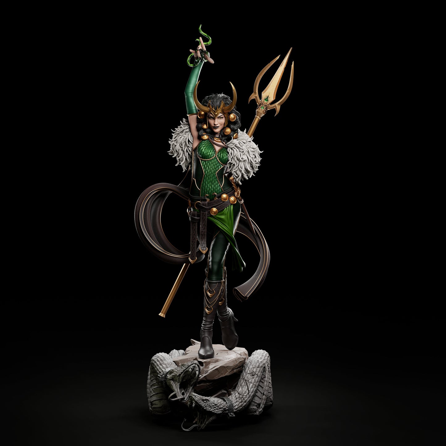 Lady Trickster model/figurine(unpainted)