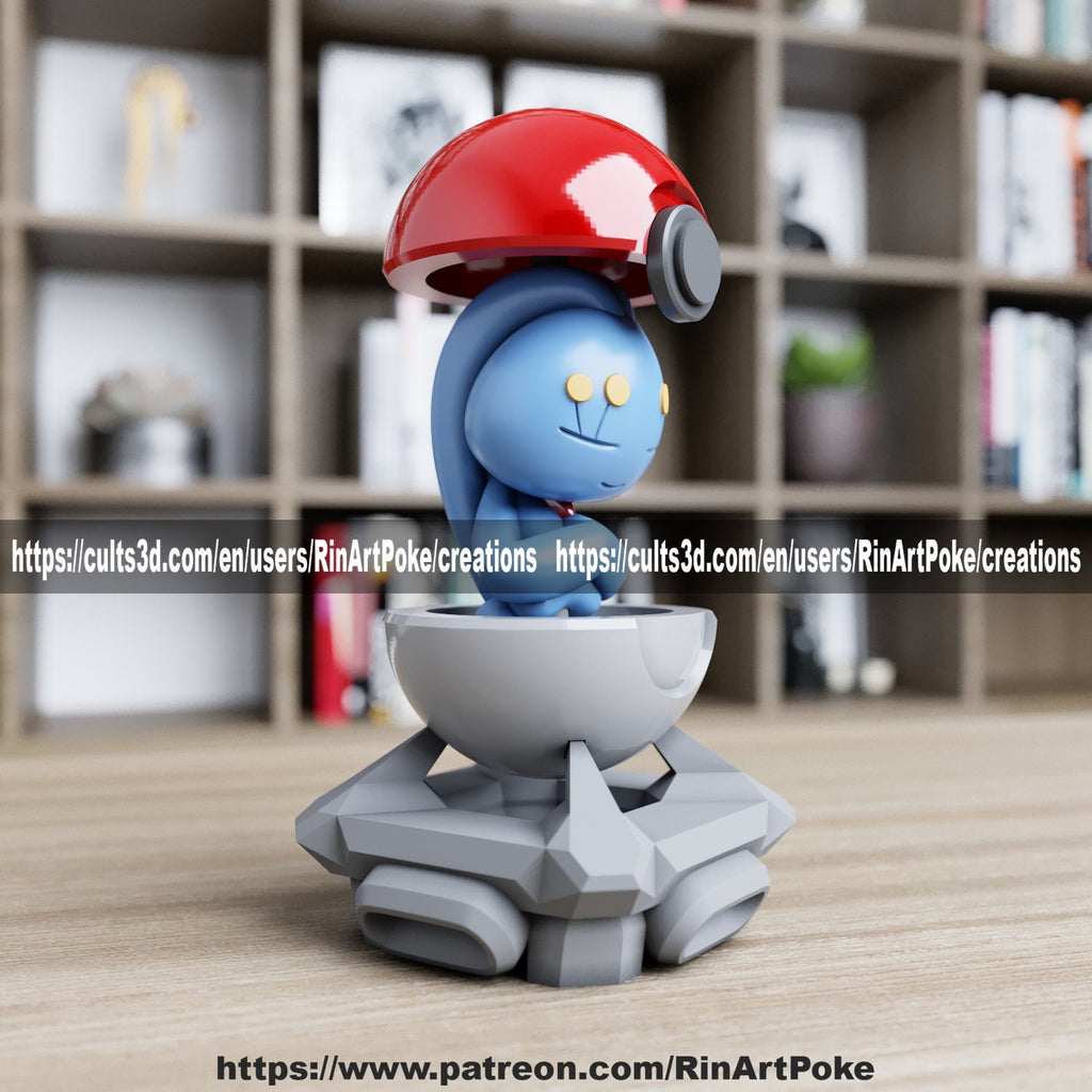 Manaphy in a ball model/figurine(unpainted) - Griffins3dfigurines