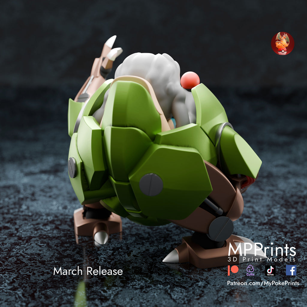 Robo Geodude model/figurine(unpainted) - Griffins3dfigurines