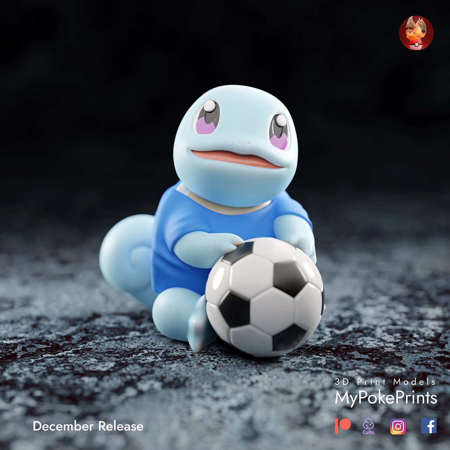 world cup pokemon figurine/model (unpainted)