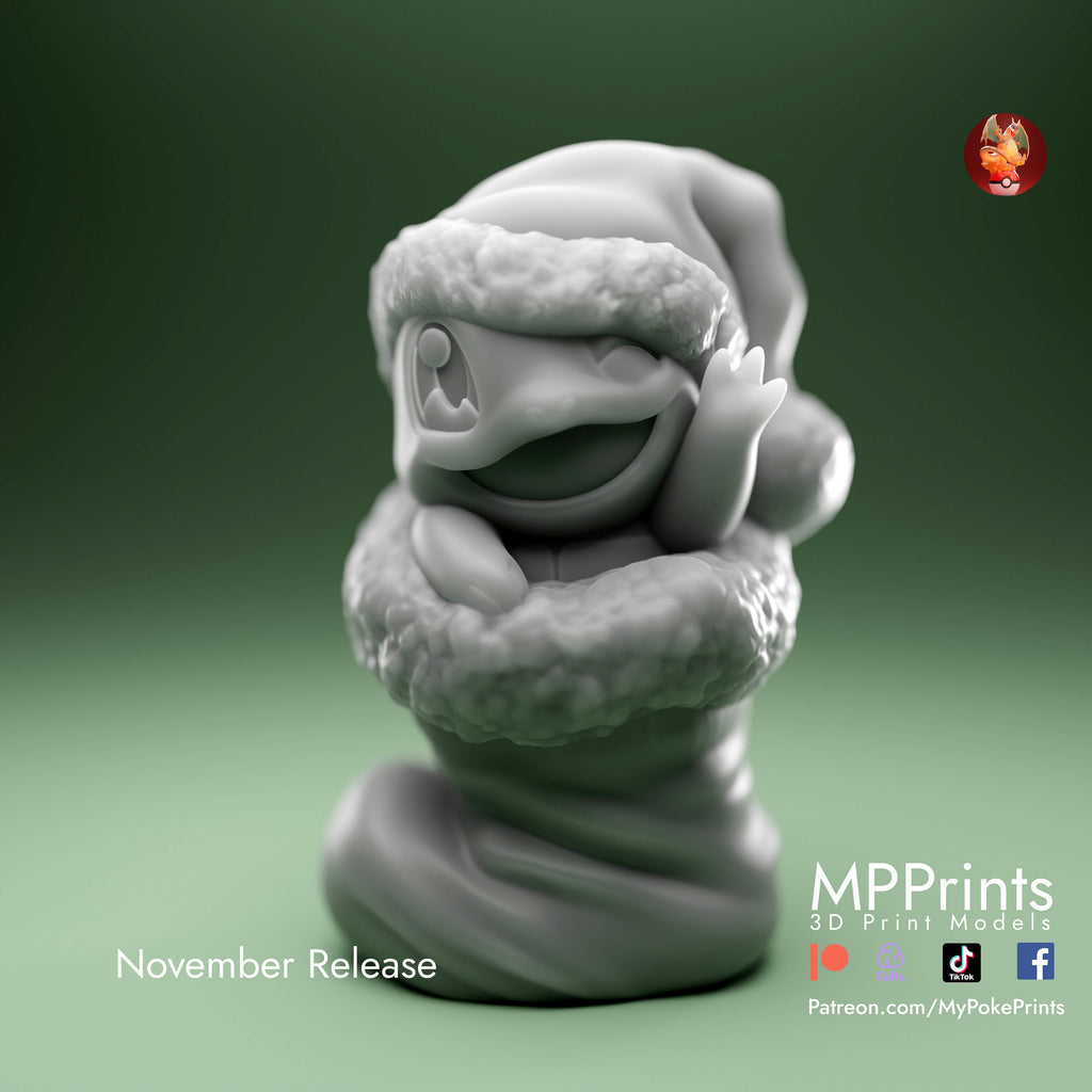 Stocking Squirtle model/figurine(unpainted) - Griffins3dfigurines