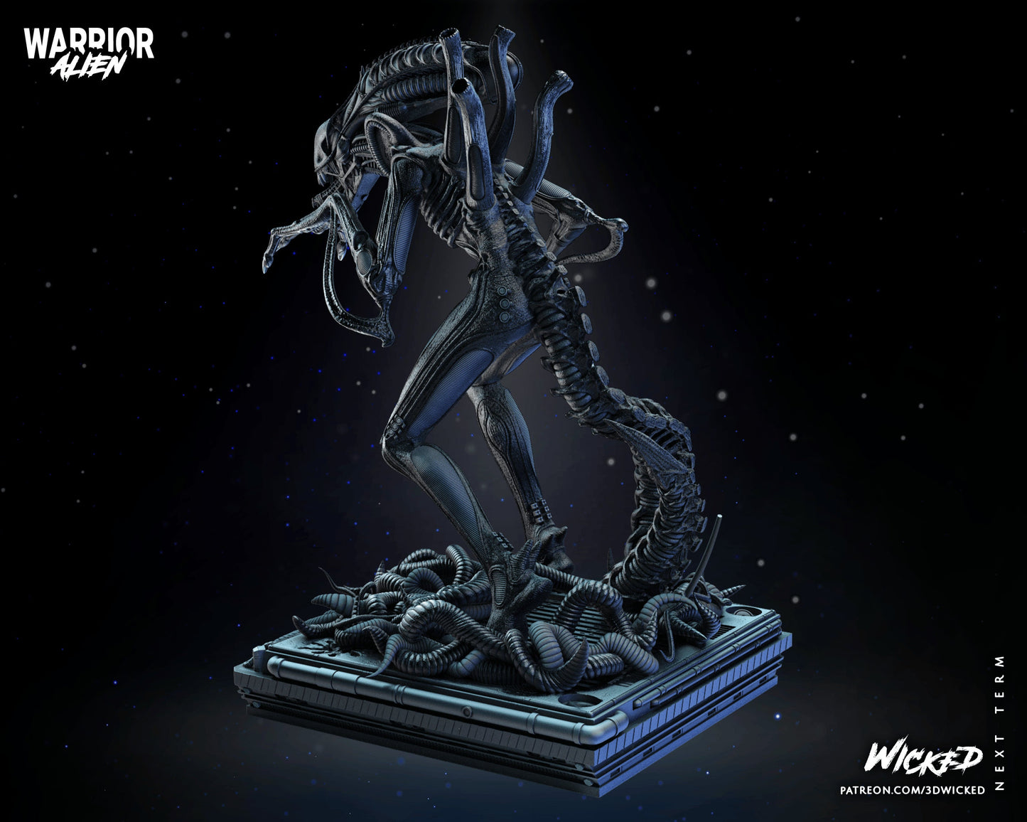 Alien Warrior figurine(unpainted)