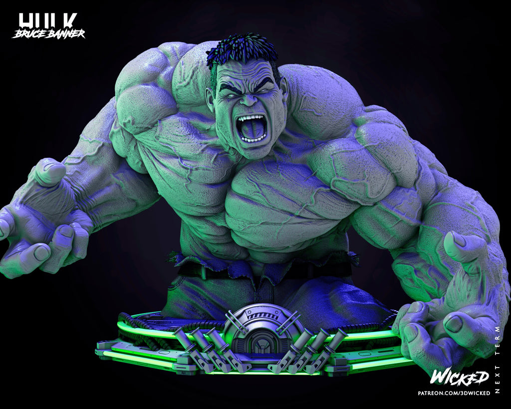 Big green guy bust (unpainted) - Griffins3dfigurines