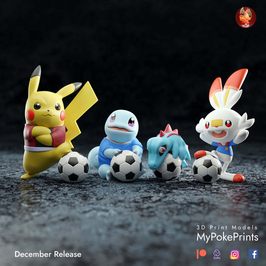 world cup pokemon figurine/model (unpainted)