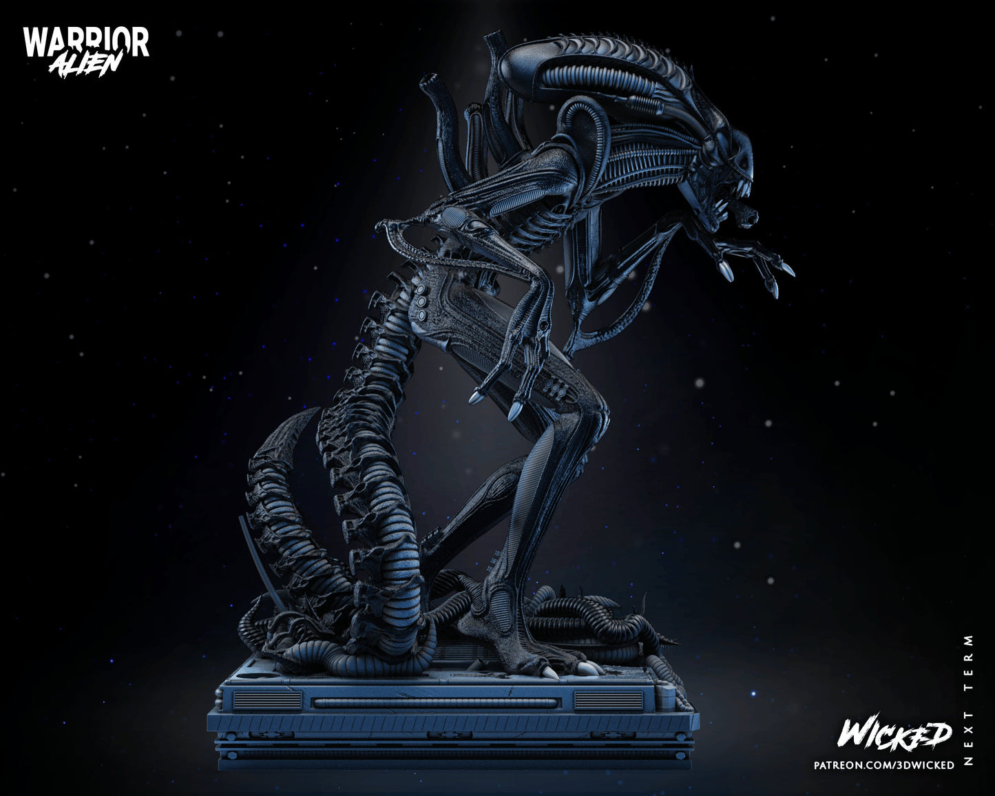 Alien Warrior figurine(unpainted)