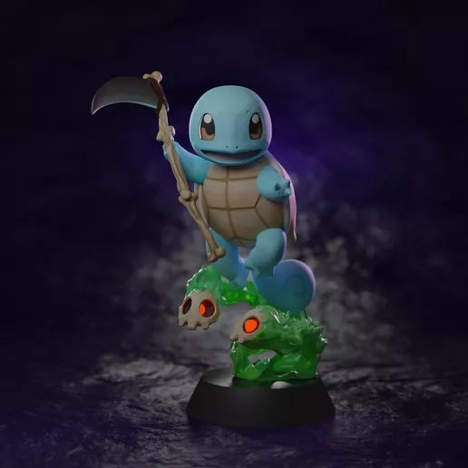 Squirtle Pokemon model/figurine(unpainted)