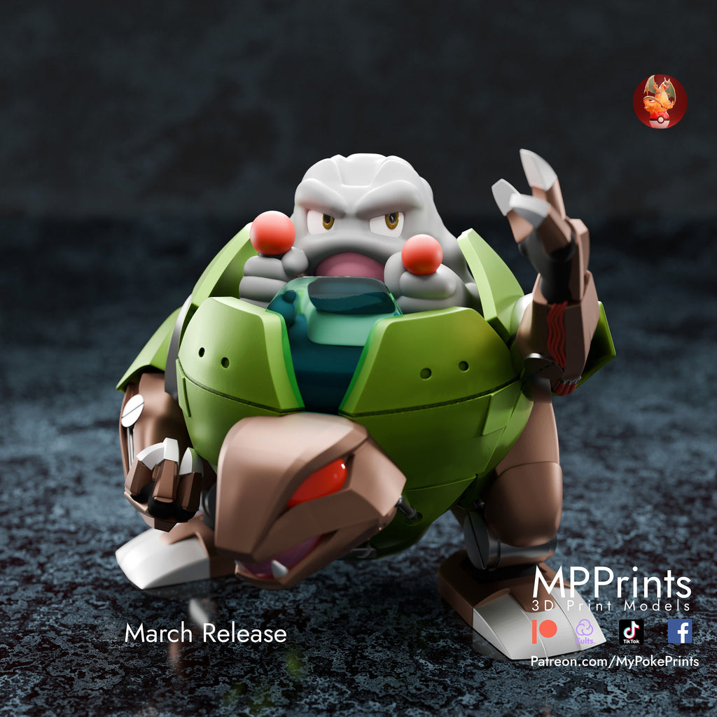 Robo Geodude model/figurine(unpainted) - Griffins3dfigurines