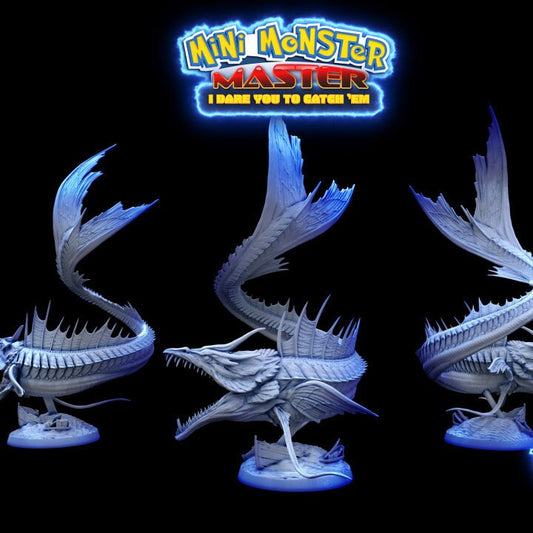 Gyarados Pokemon model/figurine by Mini Monster Mayhem (unpainted)