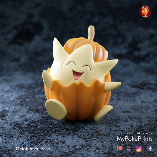 Cute Pumpkin Togepi model/figurine (unpainted)