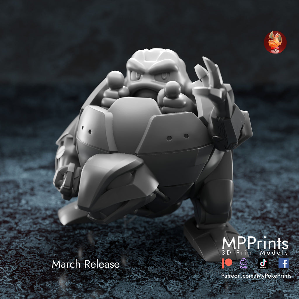Robo Geodude model/figurine(unpainted) - Griffins3dfigurines