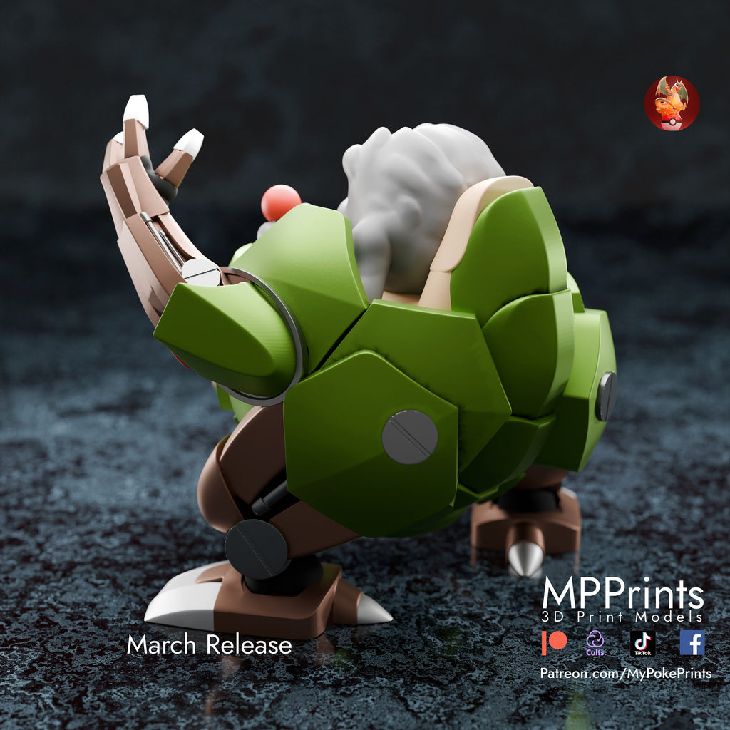 Robo Geodude model/figurine(unpainted) - Griffins3dfigurines