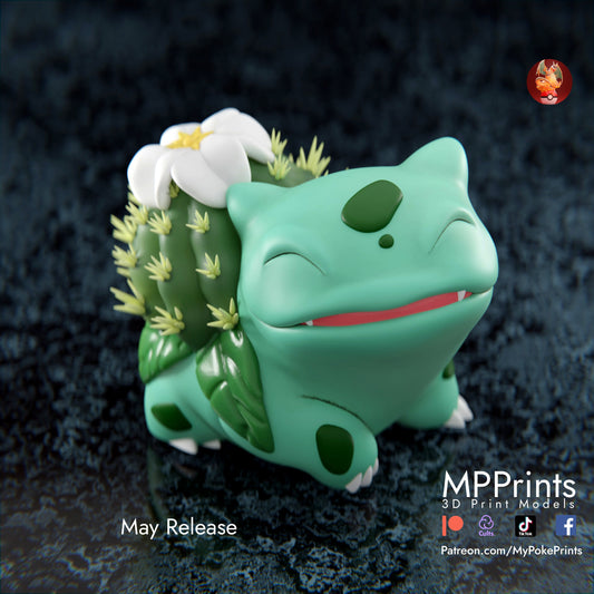 cactus Bulbasaur pokemon model/figurine(unpainted)