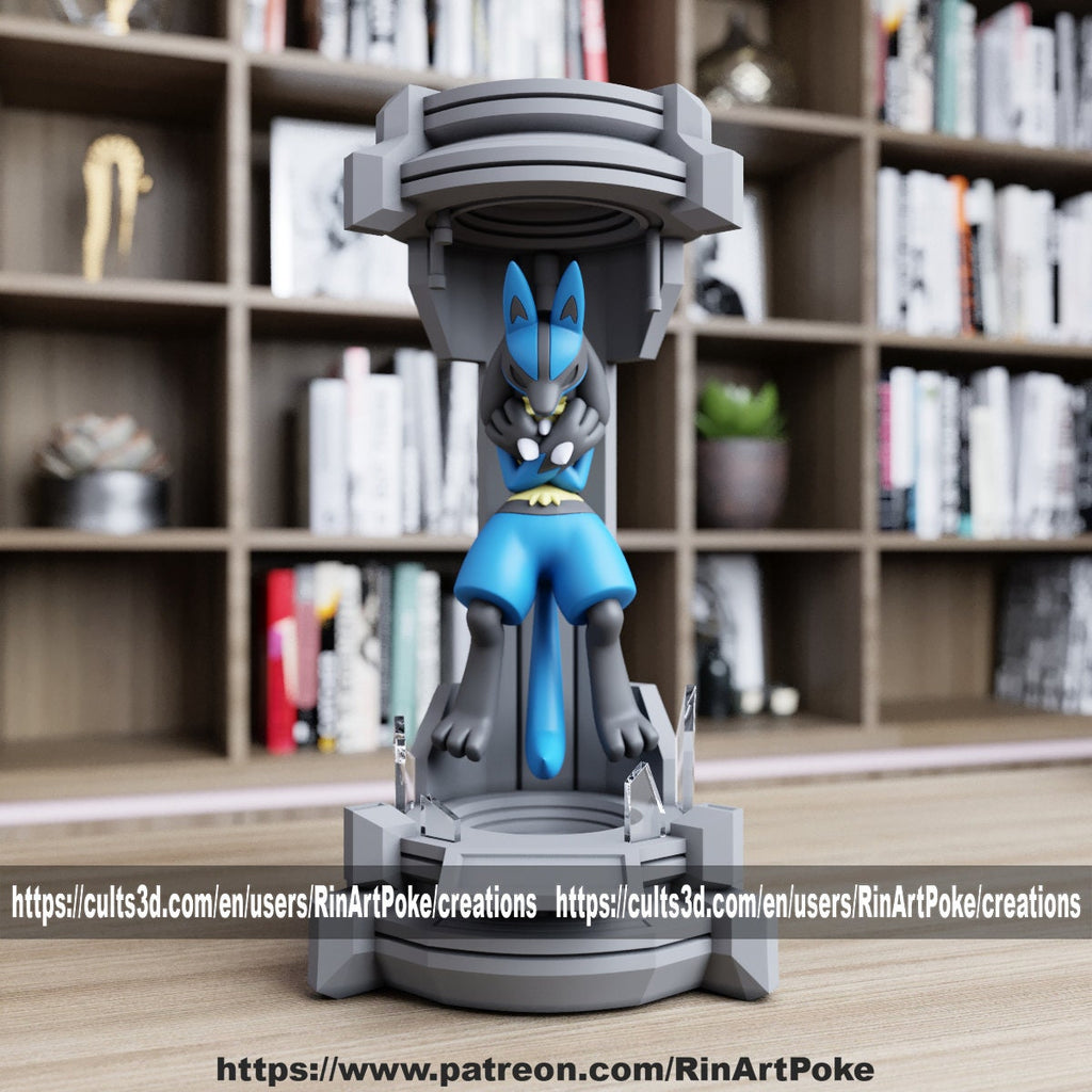 Cryo Lucario model/figurine(unpainted) - Griffins3dfigurines