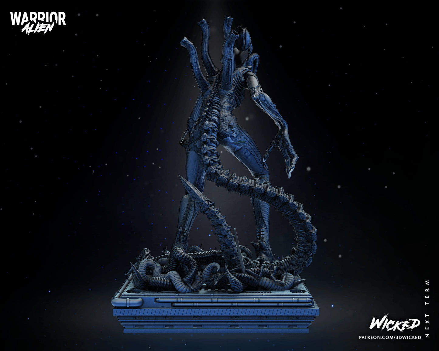 Alien Warrior figurine(unpainted)