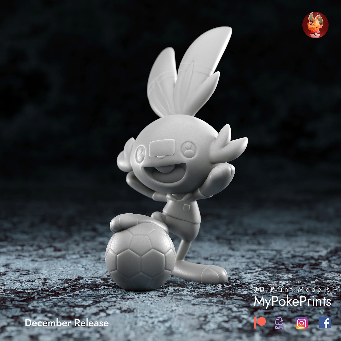 world cup pokemon figurine/model (unpainted)